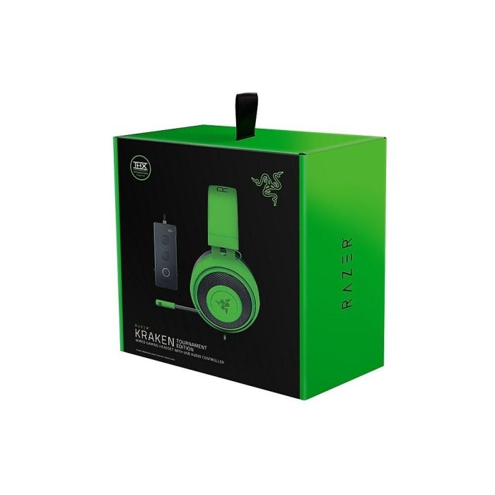 RAZER KRAKEN TOURNAMENT EDITION - WIRED GAMING HEADSET W/AUDIO CONTROLLER GREEN RAZER KRAKEN TOURNAMENT EDITION - WIRED GAMING HEADSET W/AUDIO CONTROLLER GREEN