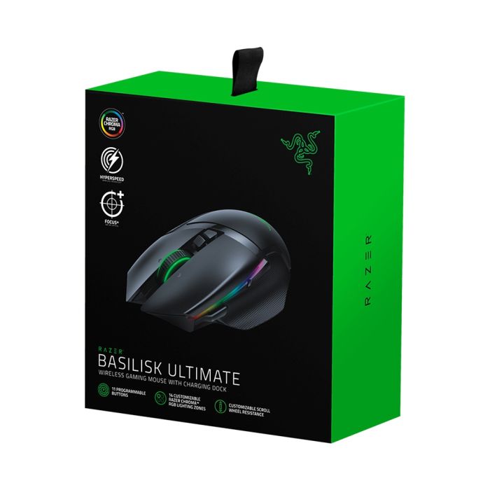 RAZER BASILISK ULTIMATE WIRELESS GAMING MOUSE WITH CHARGING DOCK 