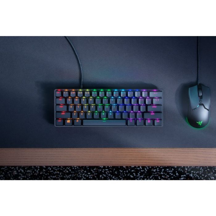 RAZER HUNTSMAN MINI 60% OPTICAL GAMING KEYBOARD (PURPLE SWITCH)