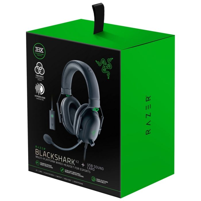 RAZER BLACKSHARK V2 - WIRED GAMING HEADSET + USB SOUNDCARD RAZER BLACKSHARK V2 - WIRED GAMING HEADSET + USB SOUNDCARD