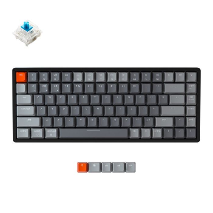 KEYCHRON K2 84K ALUMINIUM FRAME GATERON SMK RGB - BROWN (K2C3)