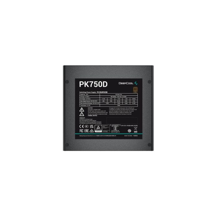 DEEPCOOL 750W PK750D UK NON-MODULAR 80+ BRONZE POWER SUPPLY