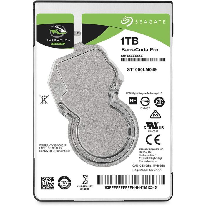 SEAGATE 1TB SATA 6Gb/s 128MB 7200RPM HDD BARRACUDA PRO