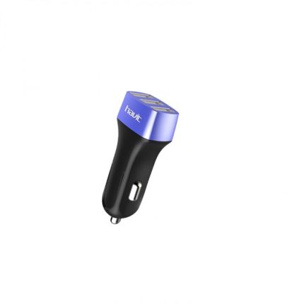 HAVIT UC210 5V 3.1A TRINITY USB CAR CHARGER - BLUE