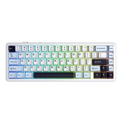 AULA F65 KEYBOARD (REAPER SWITCH) - BLUE+WHITE+PUEPLE(AULA-18)