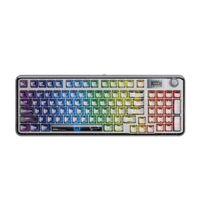 AULA NB98 KEYBOARD (SNOW SMOKE SWITCH) - TRANSPARENT BLACK(AULA-23)