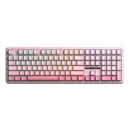 AULA F108 SIDE ENGRAVED KEYBOARD (DREAM SAKURA SWITCH) - GRADIENT PINK(AULA-16) 