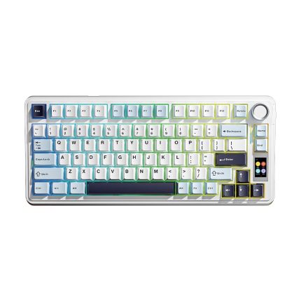 AULA S75 PRO KEYBOARD (SEIYA/STAR VECTOR SWITCH) - GLACIER BLUE(AULA-05) 