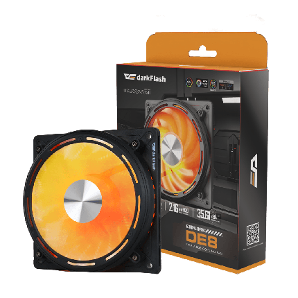 DARKFLASH DE8 CASE FAN - BLACK