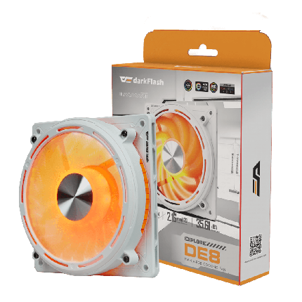 DARKFLASH DE8 CASE FAN - WHITE