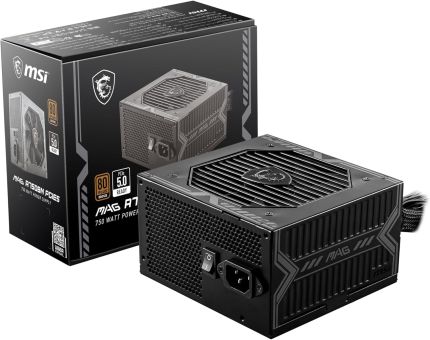 MSI 750W MAG A750BN PCIE5 III 80+ BRONZE NON-MODULAR POWER SUPPLY
