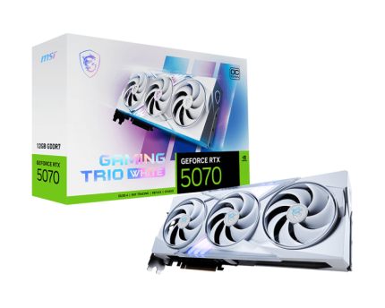 MSI RTX 5070 12G GAMING TRIO OC WHITE GRAPHIC CARD