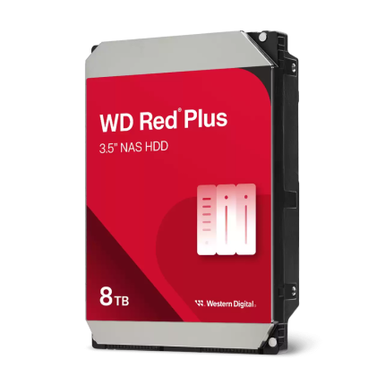 WD 8TB 3.5" SATA III INT. HDD 128MB CACHE RED PLUS