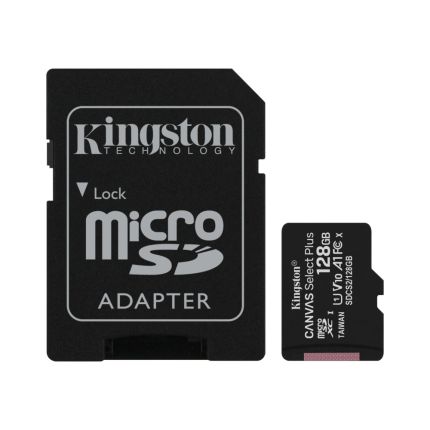 KINGSTON 128GB MICRO SD CARD CLASS 10 SELECT PLUS (SDCS2/128GB)
