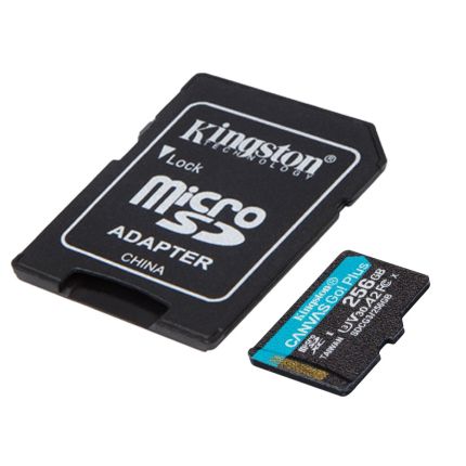 KINGSTON 256GB MICRO SD CANVAS GO PLUS CARD + ADP (SDCG3/256GB)