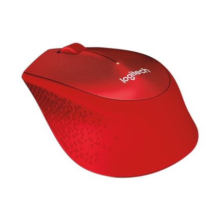 LOGITECH M331 SILENT PLUS WIRELESS MOUSE - RED