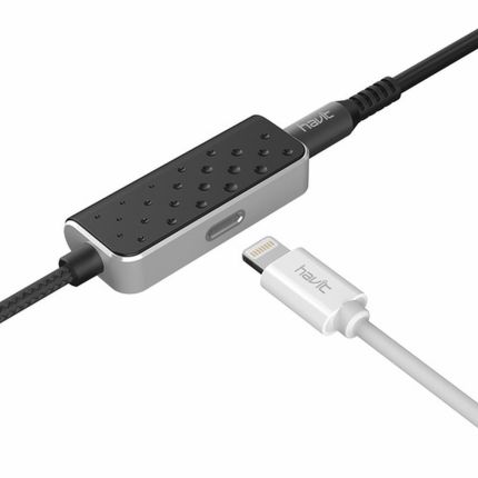 HAVIT LIGHTNING TO LIGHTNING AND 3.5MM AUDIO JACK ADAPTER #H011