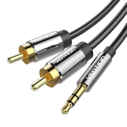 VENTION 2M 3.5MM MALE TO 2RCA MALE AUDIO CABLE ( #BCFBH )
