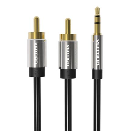 VENTION 5M 3.5MM MALE TO 2RCA MALE AUDIO CABLE ( #BCFBJ )