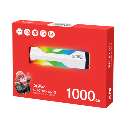 ADATA 1000GB (SPECTRIX S65G) PCIE GEN 4X4 RGB SSD (SSPECTRIXS65G-1000G-CI)