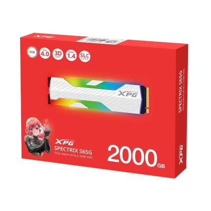 ADATA 2000GB (SPECTRIX S65G) PCIE GEN 4X4 RGB SSD (SSPECTRIXS65G-2000G-CI)
