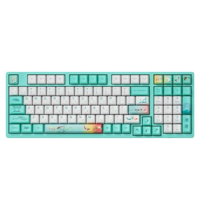 AKKO 98K MONET&#039;S POND 3098 AKKO PINK SWITCH KEYBOARD