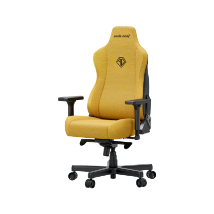 ANDASEAT NOVIS PRO FABRIC GAMING CHAIR (XL) - YELLOW (AD23YC-XL-09-Y-CF-Y01)
