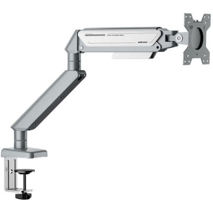 ANDASEAT STEALTH II MONITOR ARM - SILVER + WHITE (AD-W-A6D-1S-FW)