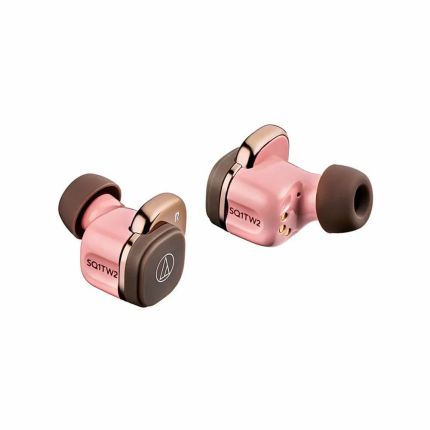 AUDIO TECHNICA ATH-SQ1TW2 WIRELESS HEADPHONE - PINK BROWN