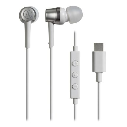AUDIO TECHNICA ATH-CKD3C INNER EAR HEADPHONE ANDROID  WHITE