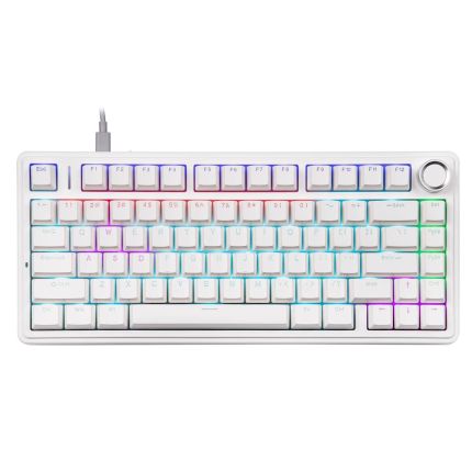 AULA F75 KEYBOARD (BLUE SWITCH) - WHITE(AULA-02)
