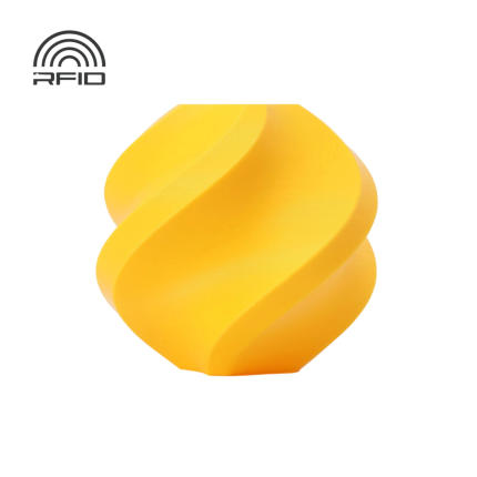 BAMBU PLA BASIC FILAMENT 1KG WITH REUSABLE SPOOL - SUNFLOWER YELLOW (BAM-A00-Y2-1.75-1000-SPL)