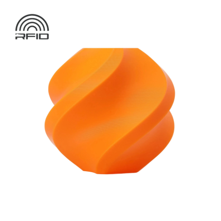 BAMBU PLA BASIC FILAMENT 1KG WITH REUSABLE SPOOL - PUMPKIN ORANGE (BAM-A00-A1-1.75-1000-SPL)