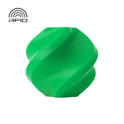 BAMBU PLA BASIC FILAMENT 1KG WITH REUSABLE SPOOL - BAMBU GREEN (BAM-A00-G6-1.75-1000-SPL)