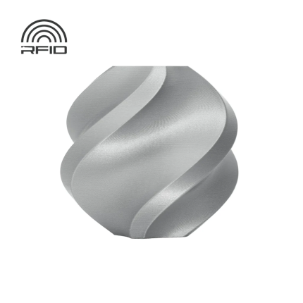 BAMBU PLA BASIC FILAMENT 1KG WITH REUSABLE SPOOL - GRAY (BAM-A00-D0-1.75-1000-SPL)