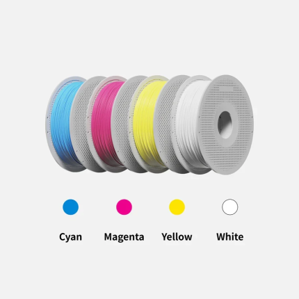 BAMBU PLA BASIC CMYK FILAMENT - CYAN/MAGENTA/YELLOW/JADE WHITE (BAM-A00-CMYK-1.75-4000-SPL)