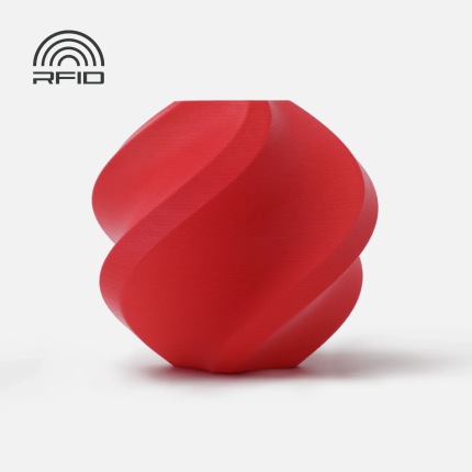 BAMBU PLA MATTE FILAMENT 1KG WITH REUSABLE SPOOL - SCARLET RED (BAM-A01-R1-1.75-1000-SPL)
