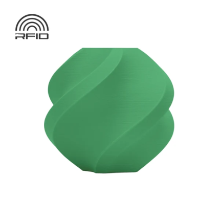 BAMBU PLA MATTE FILAMENT 1KG WITH REUSABLE SPOOL - GRASS GREEN (BAM-A01-G1-1.75-1000-SPL)