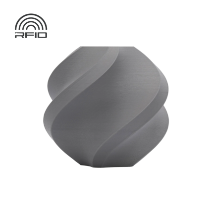 BAMBU PLA MATTE FILAMENT 1KG WITH REUSABLE SPOOL - ASH GRAY (BAM-A01-D3-1.75-1000-SPL)