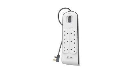 BELKIN 6-WAY SURGE PROTECTOR 2 USB-2.4A SHARED BSV604SA2M