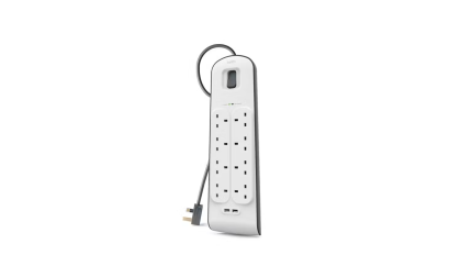 BELKIN 8-WAY SURGE PROTECTOR 2 USB-2.4A SHARED BSV804SA2M