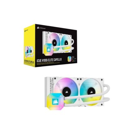 CORSAIR 240MM ICUE H100I ELITE CAPELLIX WHITE LIQUID COOLER (CW-9060050-WW)