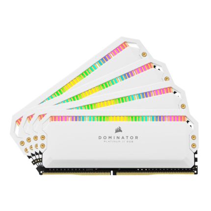 CORSAIR 4X8GB 3600MHZ DOMINATOR PLATINUM (RGB) HEATSPREADERS - WHITE (CMT32GX4M4C3600C18W)