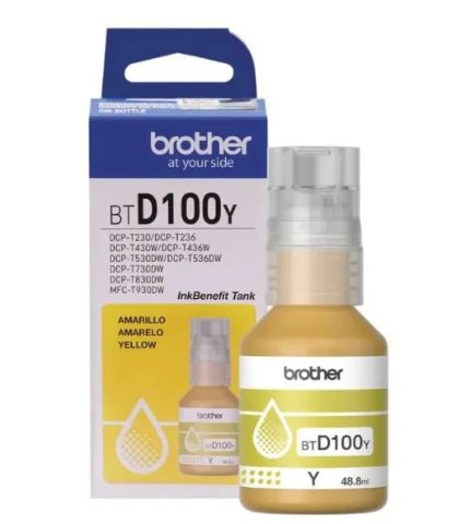 BROTHER BT-D100 YELLOW CARTRIDGE - DCP-T230 / DCP-T430W / DCP-T530DW / DCP-T730DW / MFC-T930DW
