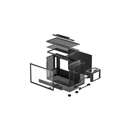DEEPCOOL CH160 PLUS MITX CASING - BLACK R-CH160-BKNGM0-G