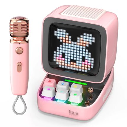 DIVOOM DITOO MIC PROTABLE SPEAKER WITH MIC - PINK