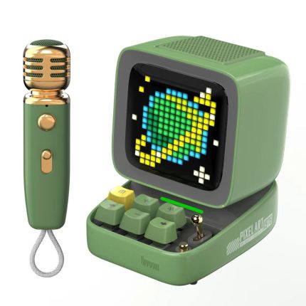 DIVOOM DITOO MIC PROTABLE SPEAKER WITH MIC - GREEN