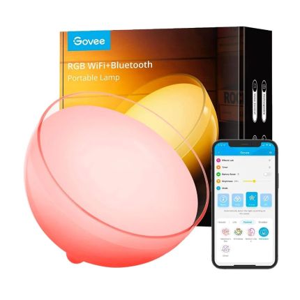 GOVEE AMBIENT H6058 RGBWW PORTABLE TABLE LAMP WITH RECHARGEABLE BATTERY (H6058201-OF-UK)