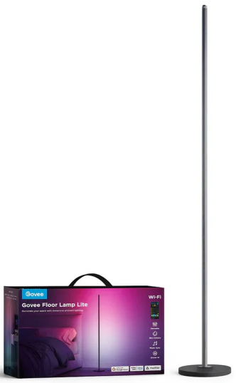 GOVEE (H8076) RGBICW SMART CORNER FLOOR LAMP W/SUPPORT MATTER