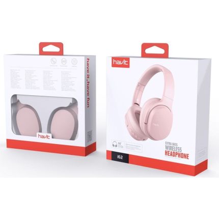 HAVIT I62 BLUETOOTH HEADPHONE - PINK